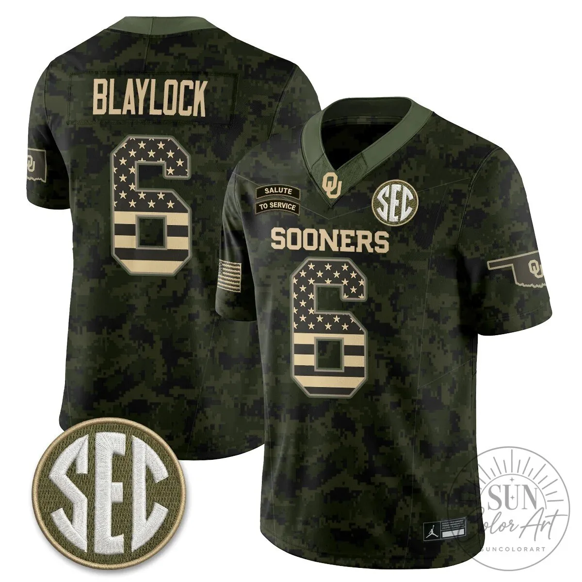 Oklahoma Sooners Mateer Number 10 Salute To Service Football Jersey 79 Oklahoma Sooners Mateer Number 10 Salute To Service Football Jersey