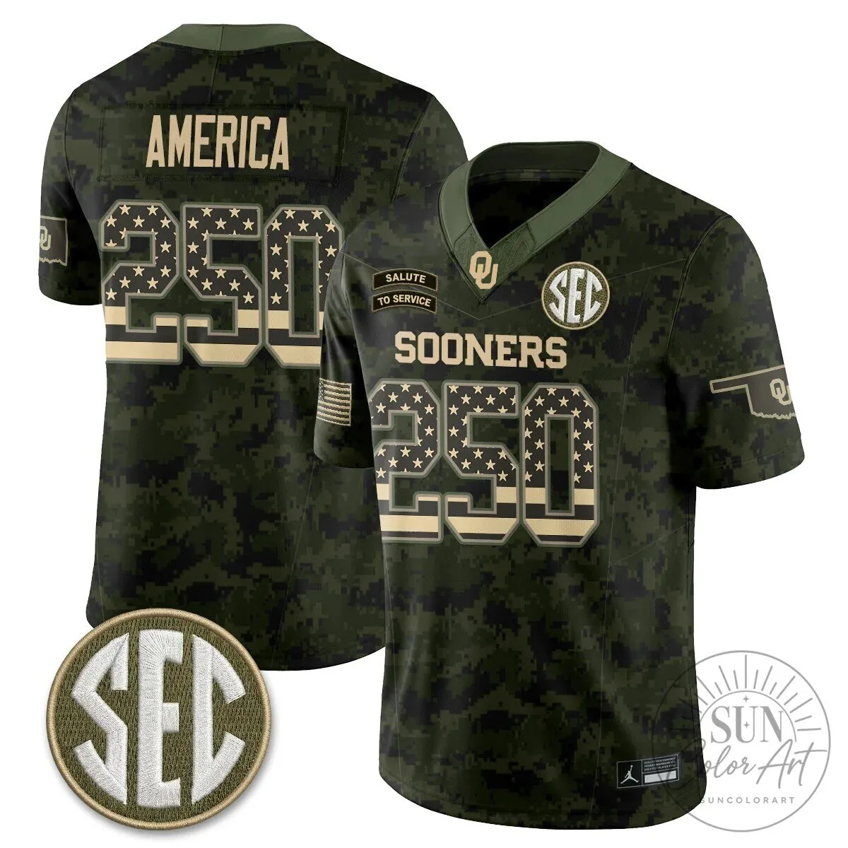 Oklahoma Sooners Mateer Number 10 Salute To Service Football Jersey 82 Oklahoma Sooners Mateer Number 10 Salute To Service Football Jersey