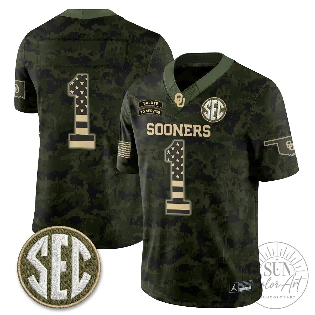Oklahoma Sooners Mateer Number 10 Salute To Service Football Jersey 83 Oklahoma Sooners Mateer Number 10 Salute To Service Football Jersey
