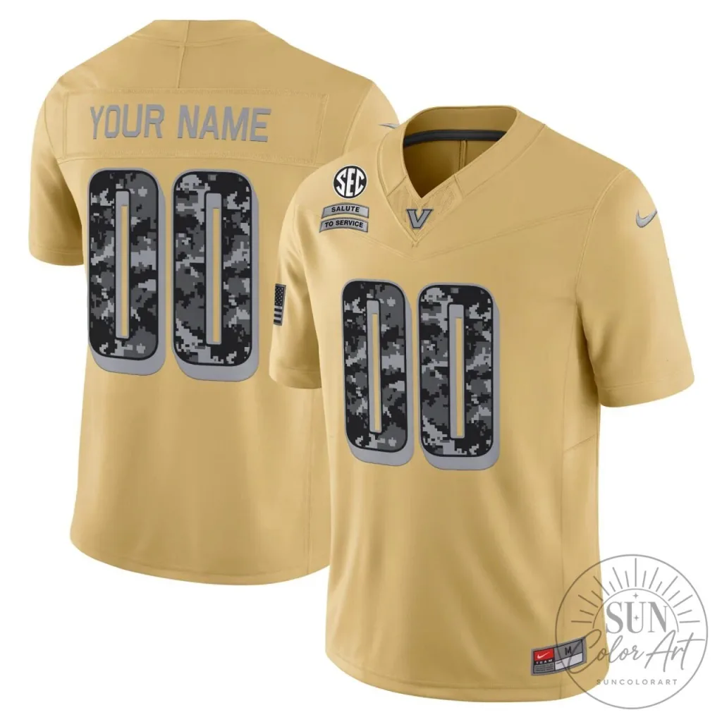 Vanderbilt Commodores Salute To Service Football Jersey Vanderbilt Commodores Salute To Service Football Jersey