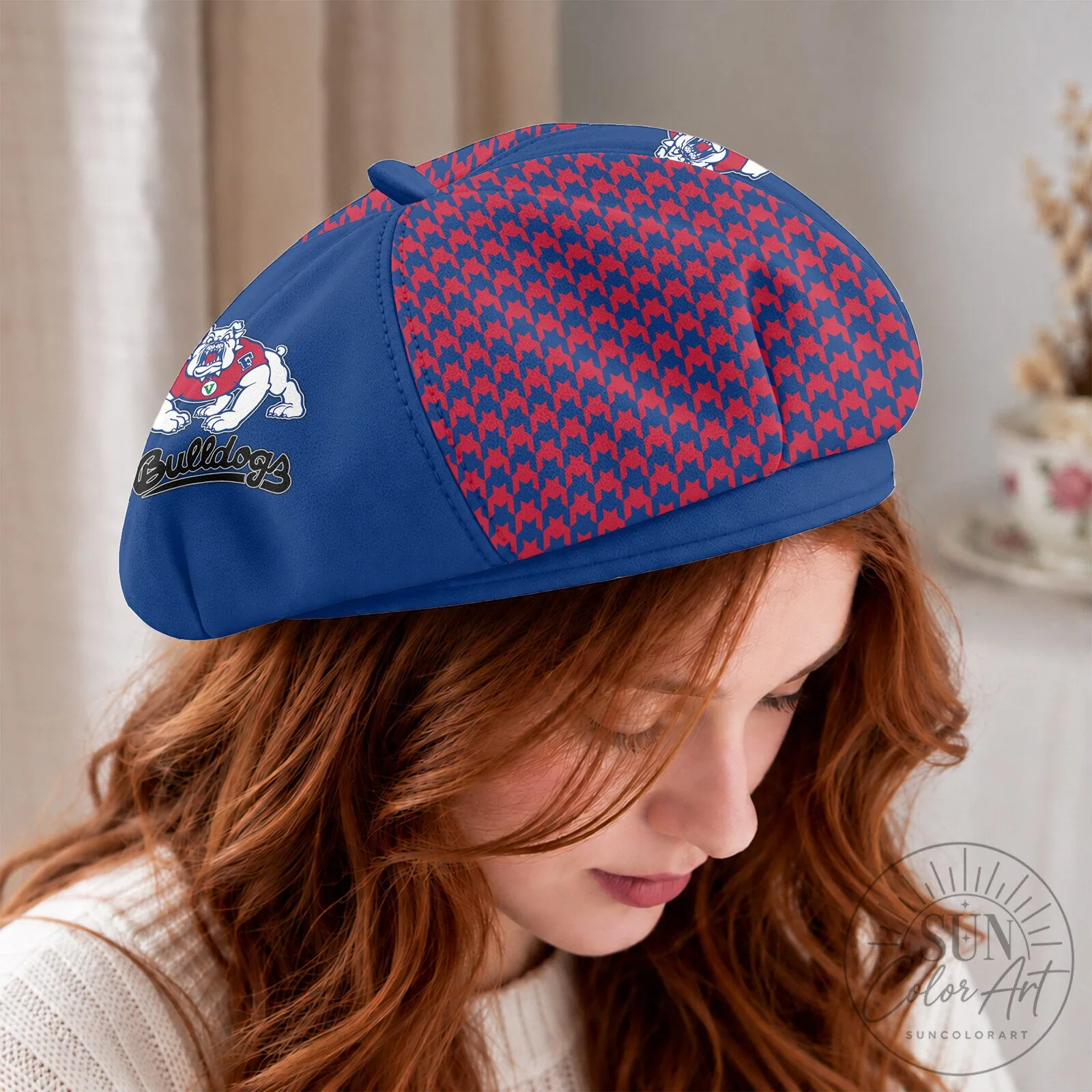 Fresno State Bulldogs NCAA Women's Beret Hat 9 Fresno State Bulldogs NCAA Women