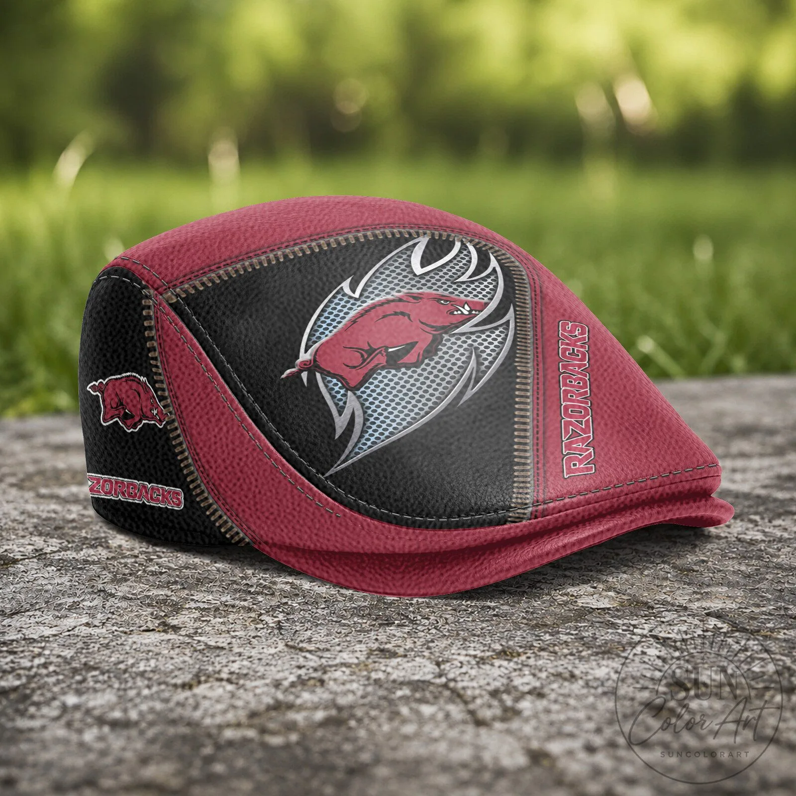Arkansas Razorbacks NCAA Team Logo Flat Cap Hat