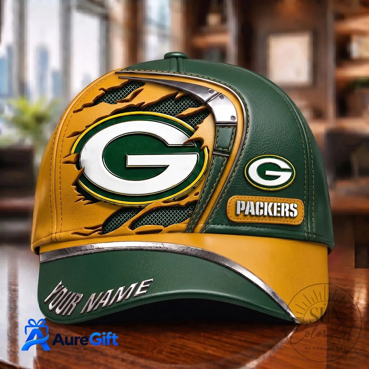 Green Bay Packers Personalized Baseball Cap Hat
