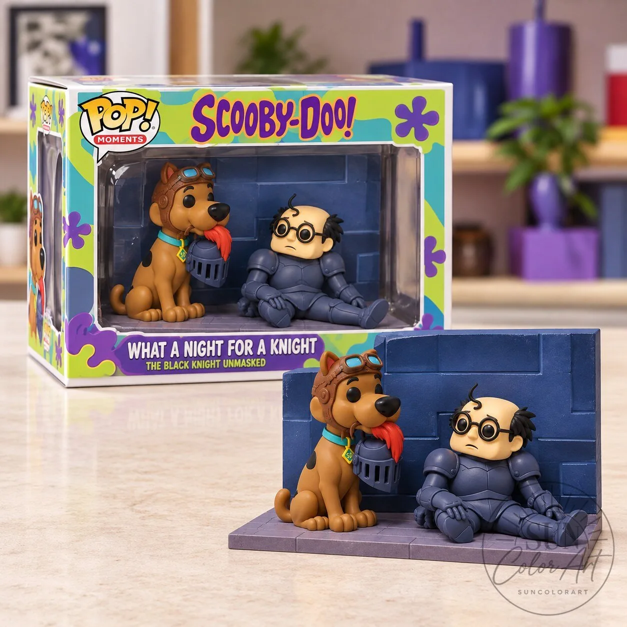 Scooby Doo Black Knight Unmasked Collectible Diorama 5 Scooby Doo Black Knight Unmasked Collectible Diorama