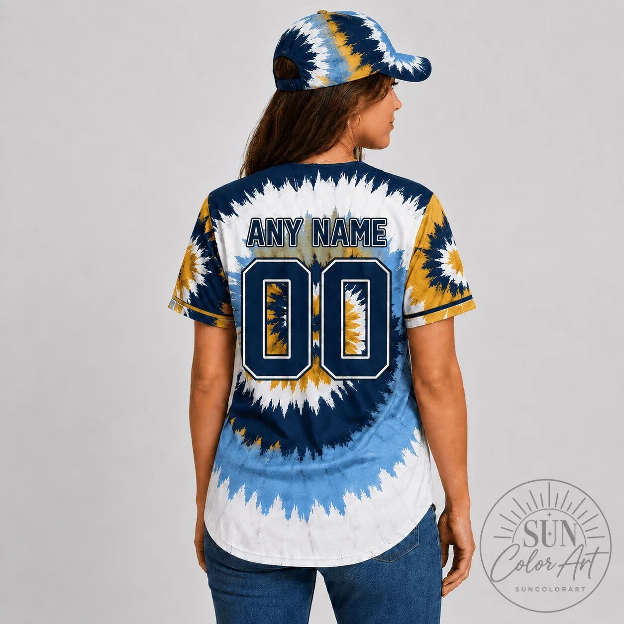 Tampa Bay Rays Baseball Tie-Dye Skull Custom Name and Number Baseball Jersey