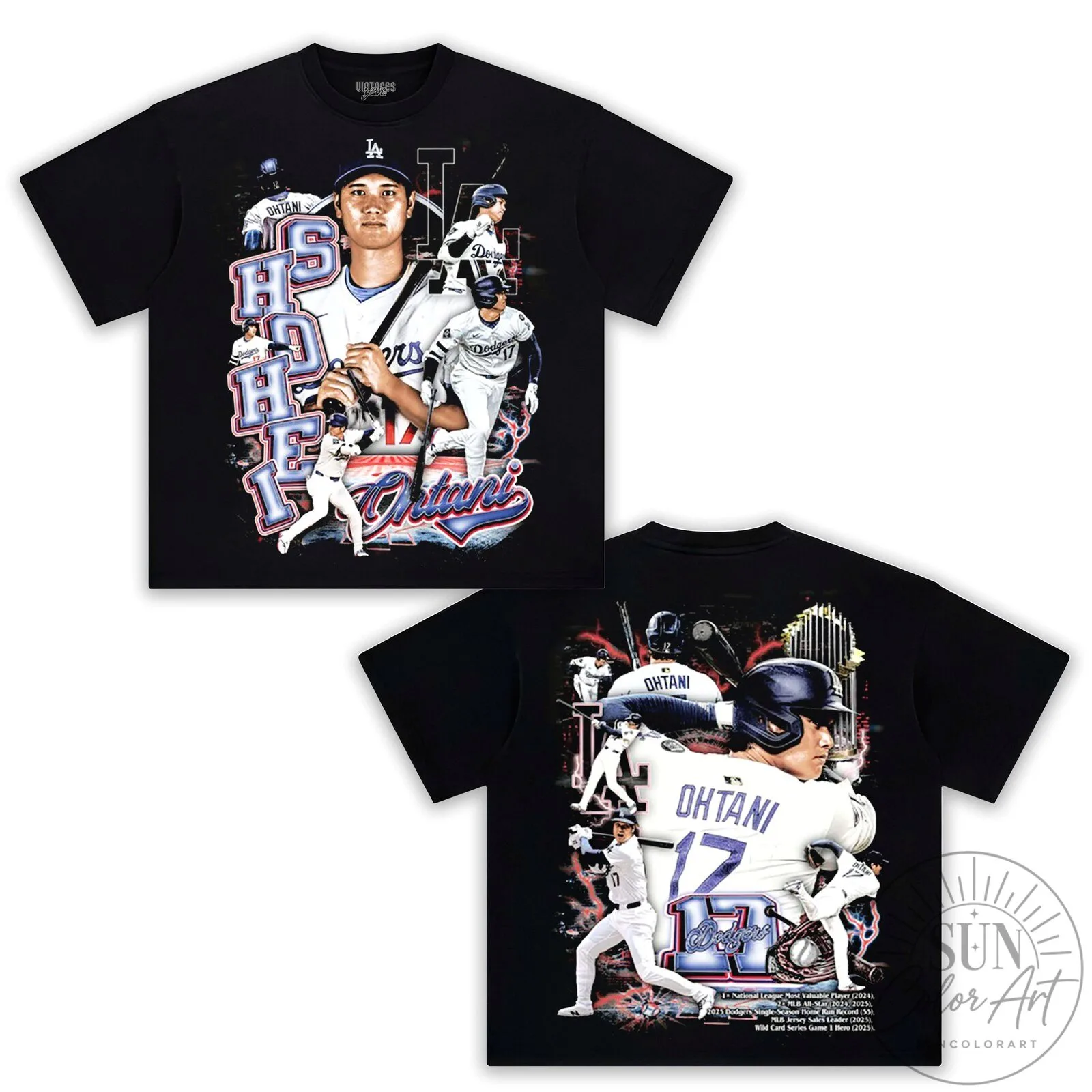 Graphic Tee of Los Angeles Dodgers Star Shohei Ohtani