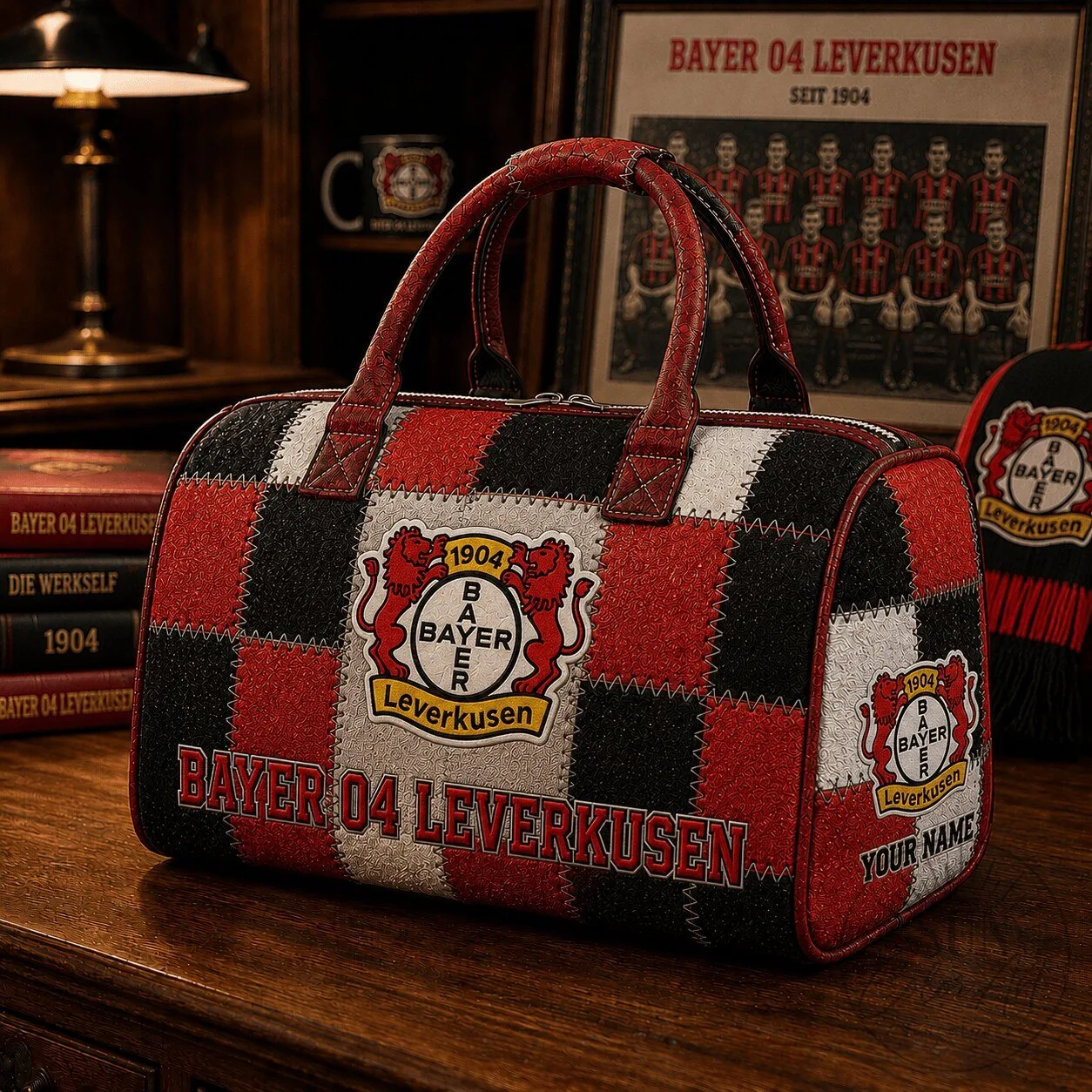 Bayer 04 Leverkusen Bundesliga Quilted Duffel Bag