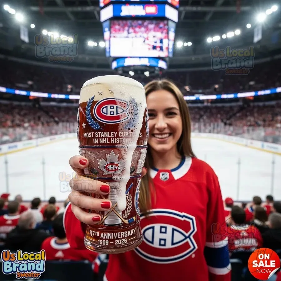 Stanley Cup Beer Glass for Montreal Canadiens' 117th Anniversary 3 Stanley Cup Beer Glass for Montreal Canadiens' 117th Anniversary