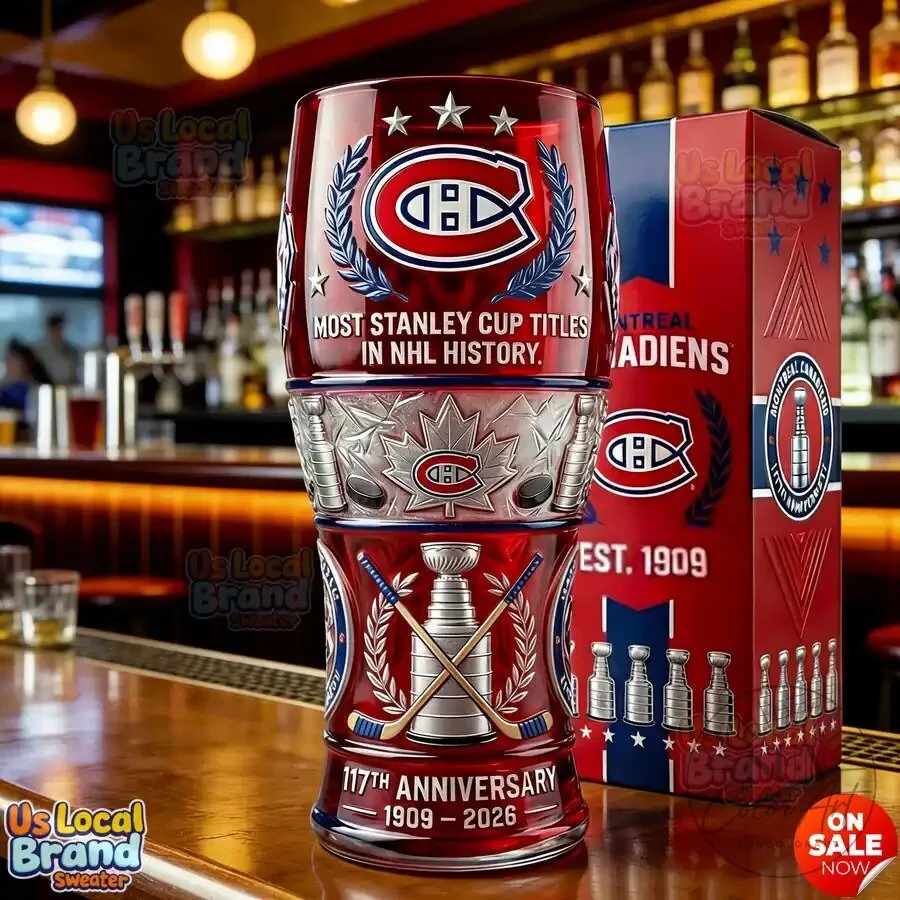 Stanley Cup Beer Glass for Montreal Canadiens' 117th Anniversary 7 Stanley Cup Beer Glass for Montreal Canadiens