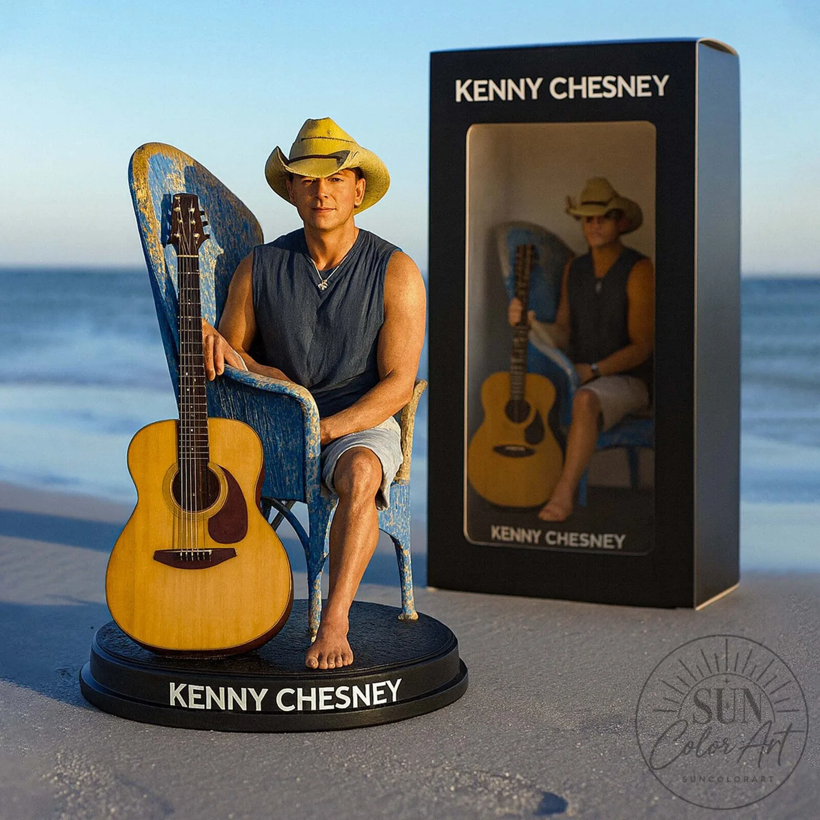 Kenny Chesney Beach Chair Guitar Pose Collectible Figurine