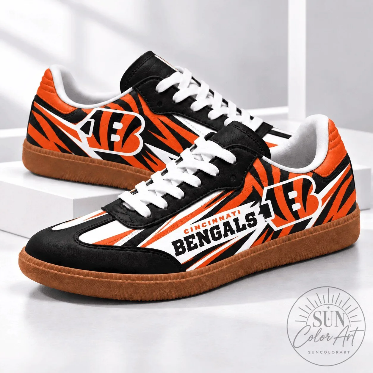 Cincinnati Bengals NFL Team Spirit Retro Samba Style Shoes 5 Cincinnati Bengals NFL Team Spirit Retro Samba Style Shoes