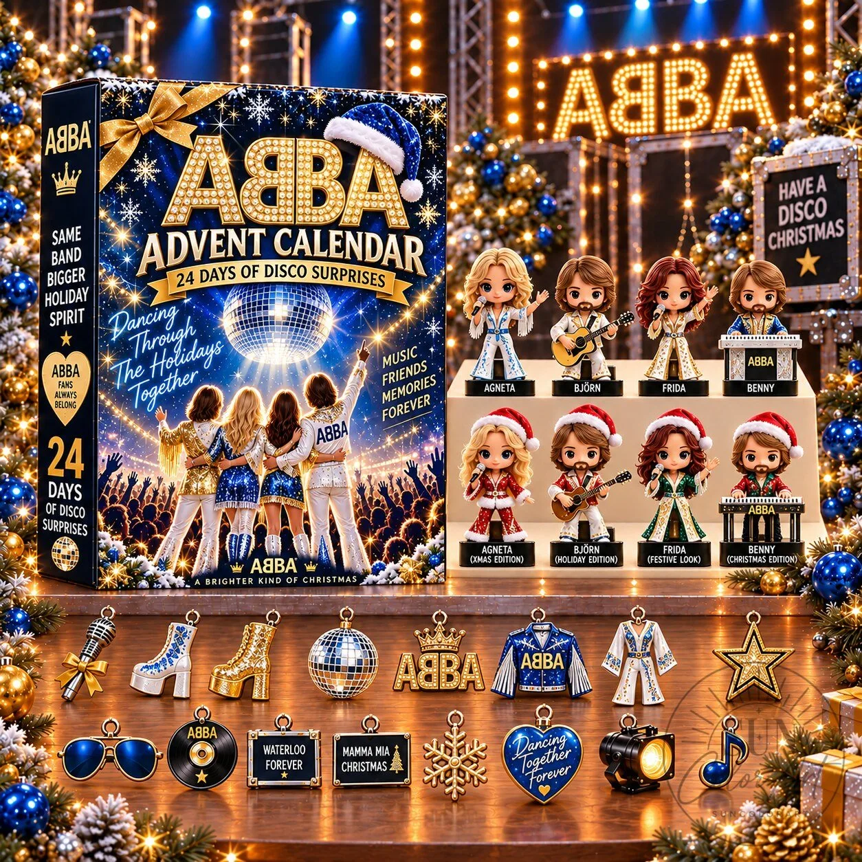 ABBA Advent Calendar 24 Days of Disco Surprises Holiday Christmas Blind Box