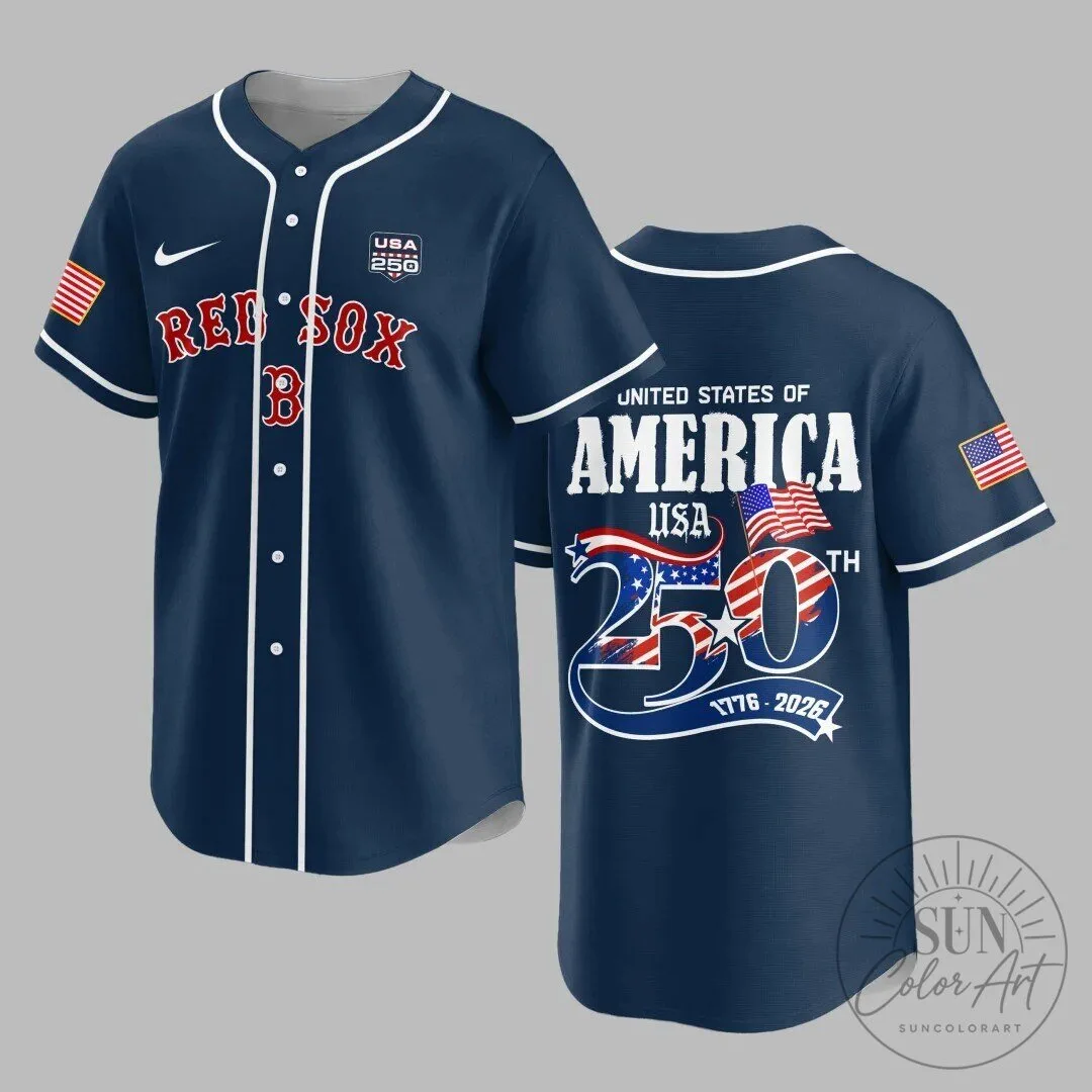 Boston Red Sox United States of America 250th Anniversary Baseball Jersey