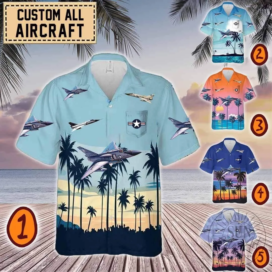 F-106 Delta Dart Fighter Jet Aircraft Hawaiian Shirt for Men 1 F-106 Delta Dart Fighter Jet Aircraft Hawaiian Shirt for Men