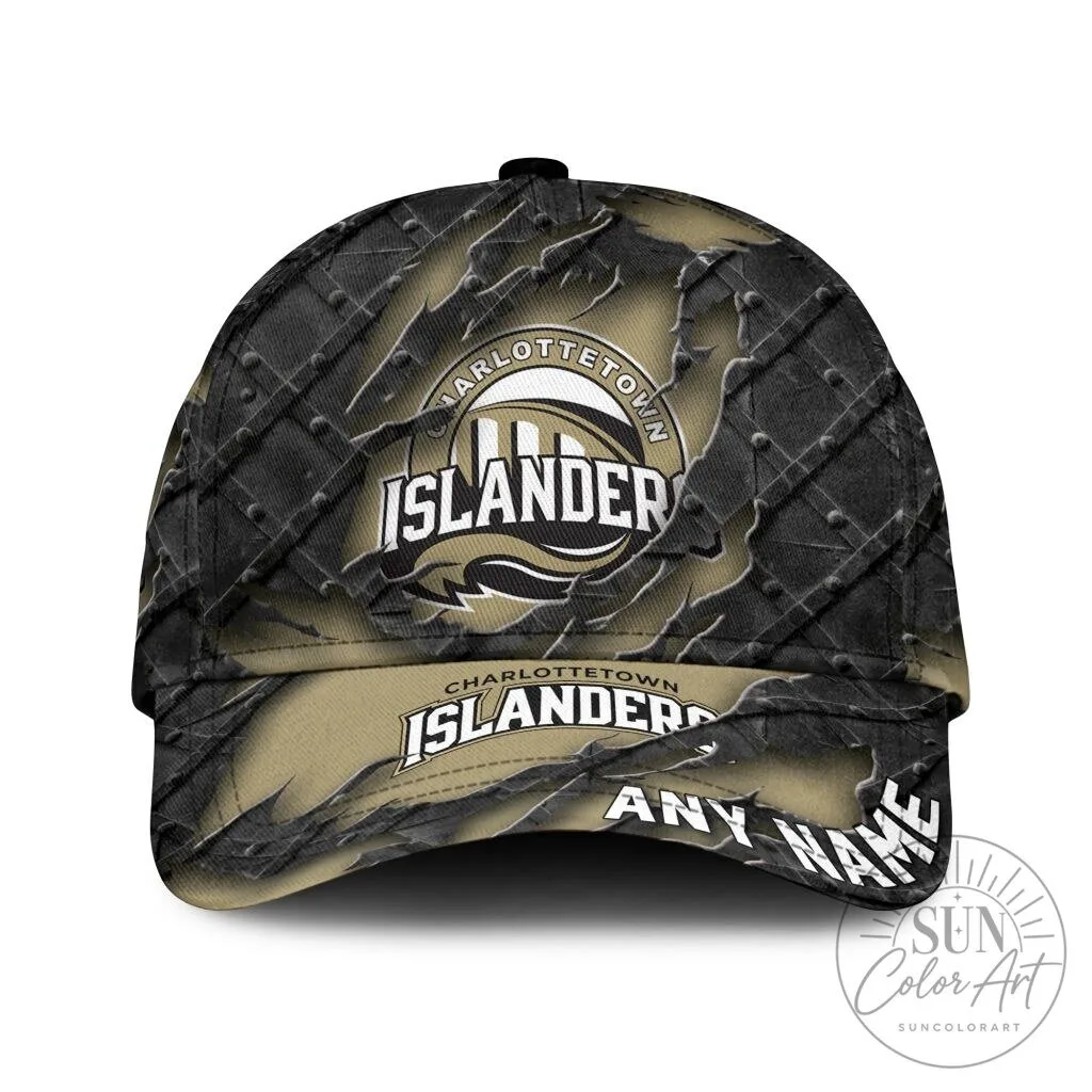 Charlottetown Islanders Personalized Name Black Metal Design Classic Cap Hat 1 Charlottetown Islanders Personalized Name Black Metal Design Classic Cap Hat