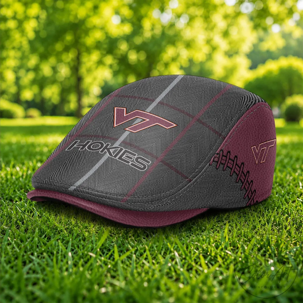 Virginia Tech Hokies Plaid Flat Cap Virginia Tech Hokies Plaid Flat Cap