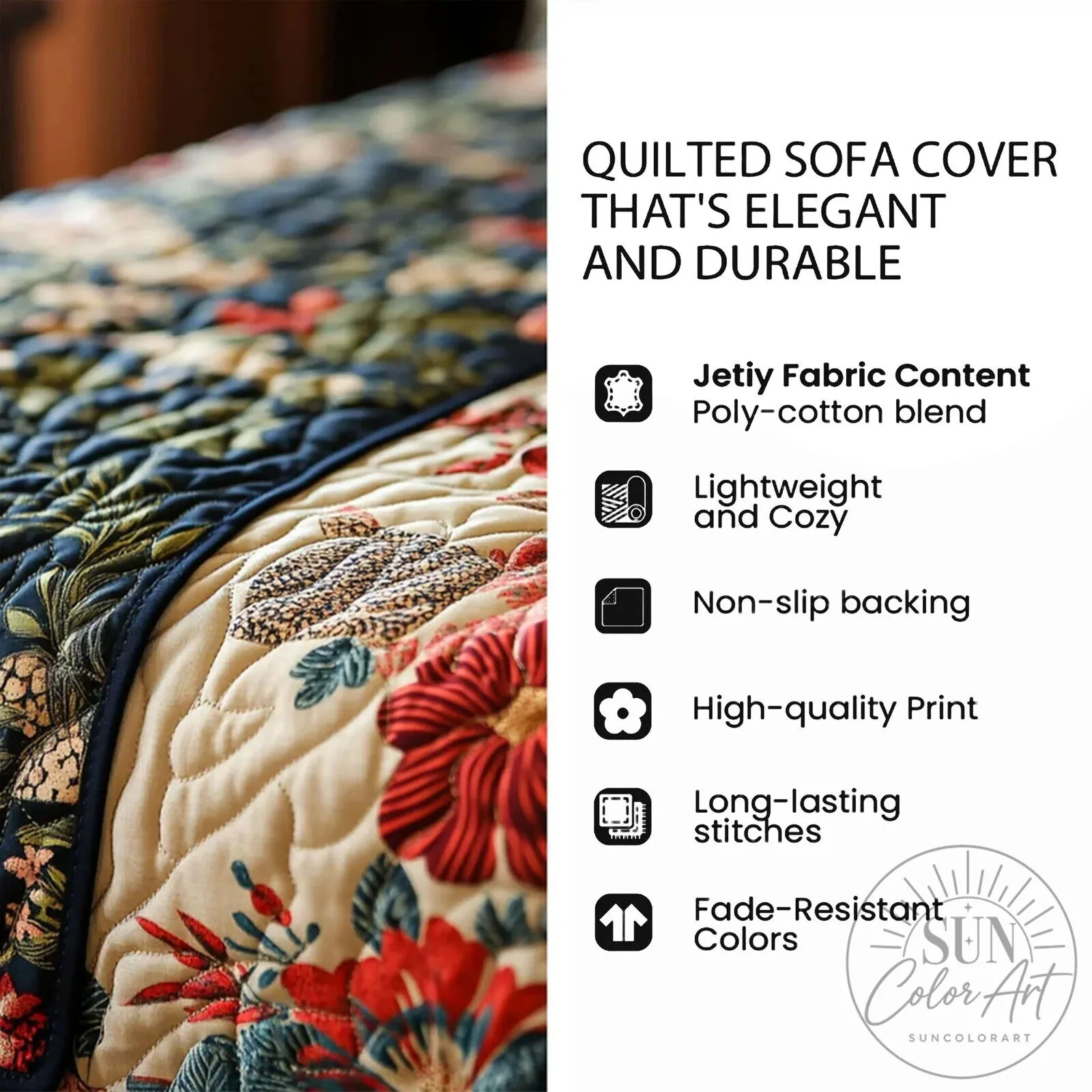 Rustic Woodland Whispers Quilted Sofa Cover 18 Rustic Woodland Whispers Quilted Sofa Cover