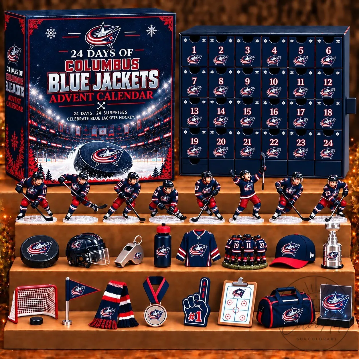 Columbus Blue Jackets NHL Hockey 24 Day Advent Calendar Blind Box