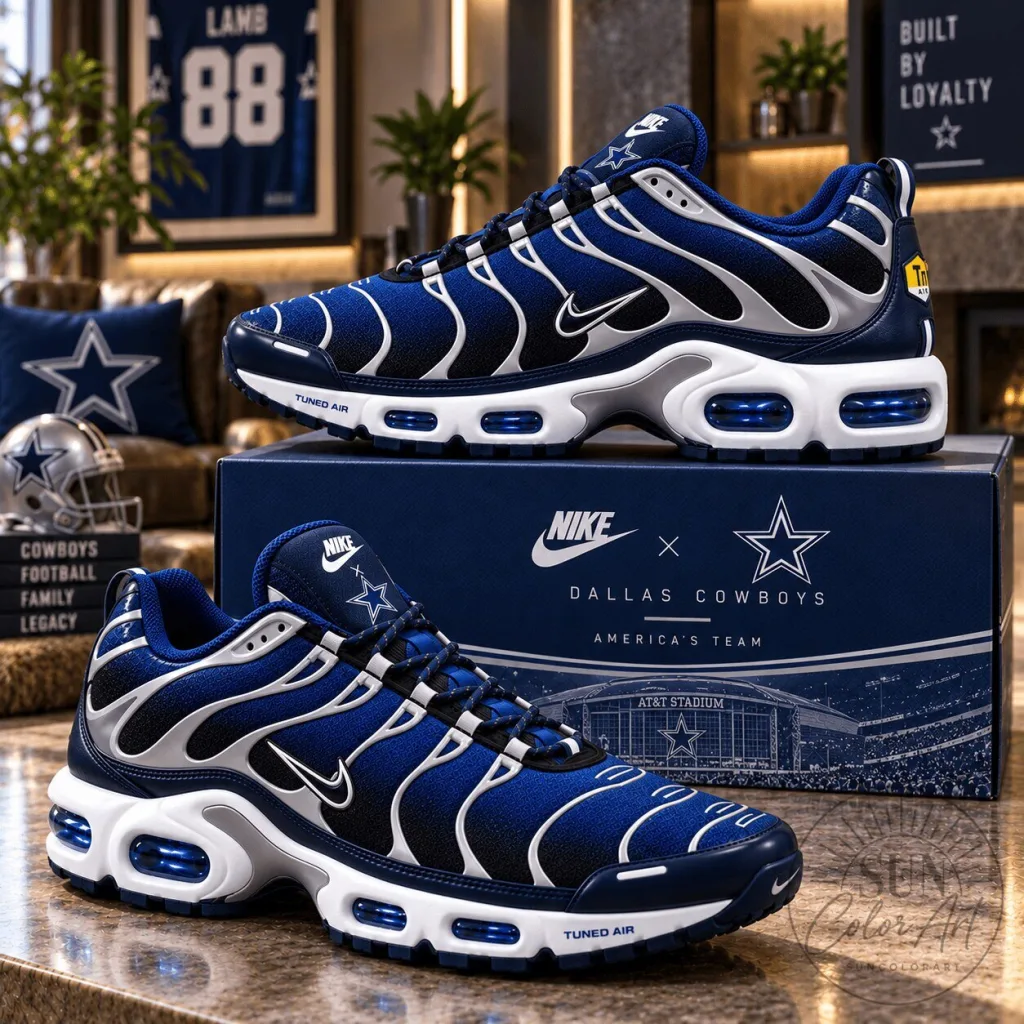 Dallas Cowboys America's Team Blue Low-Top Sneakers Dallas Cowboys America's Team Blue Low-Top Sneakers