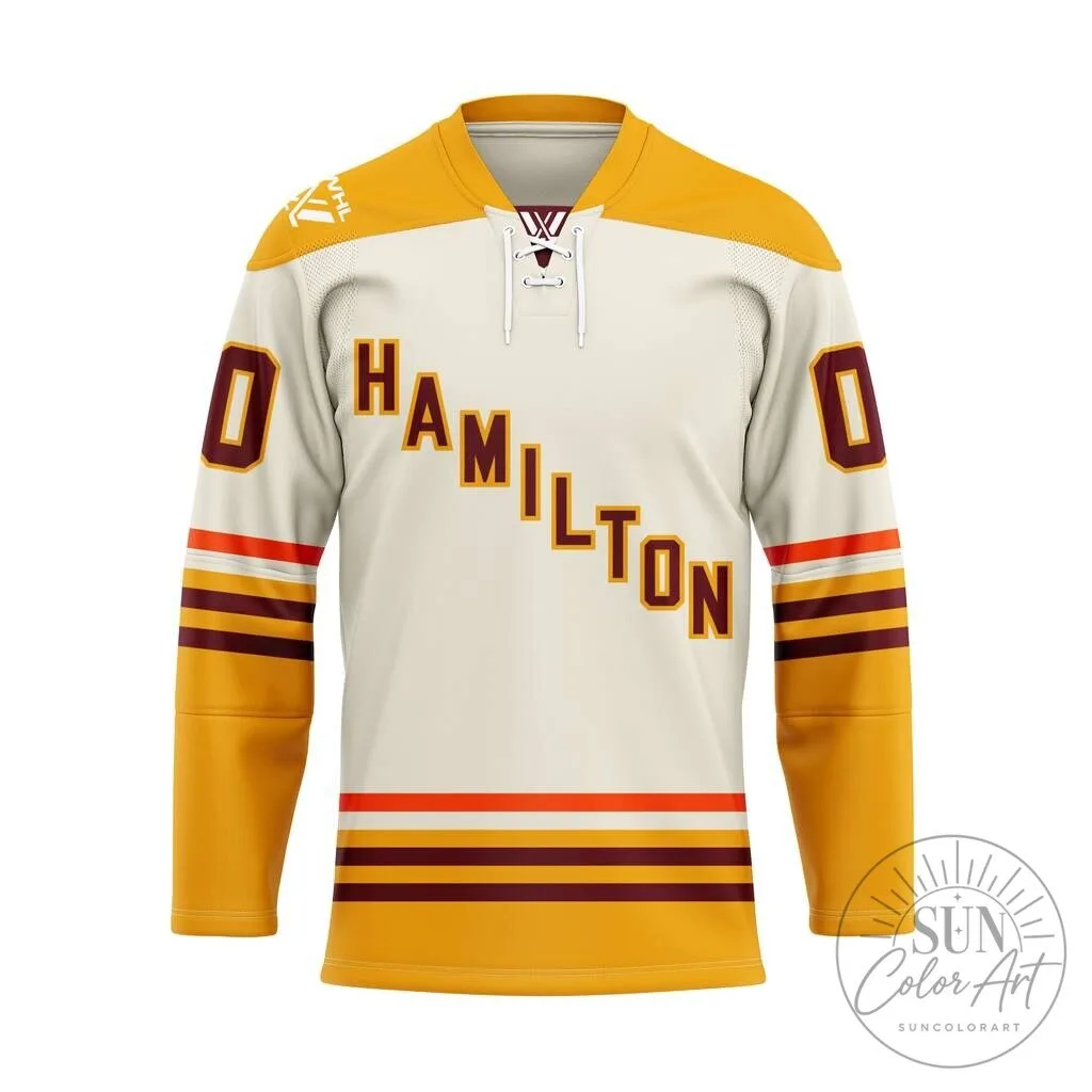 Professional Women's Hockey League Hamilton Personalized Away Hockey Jersey