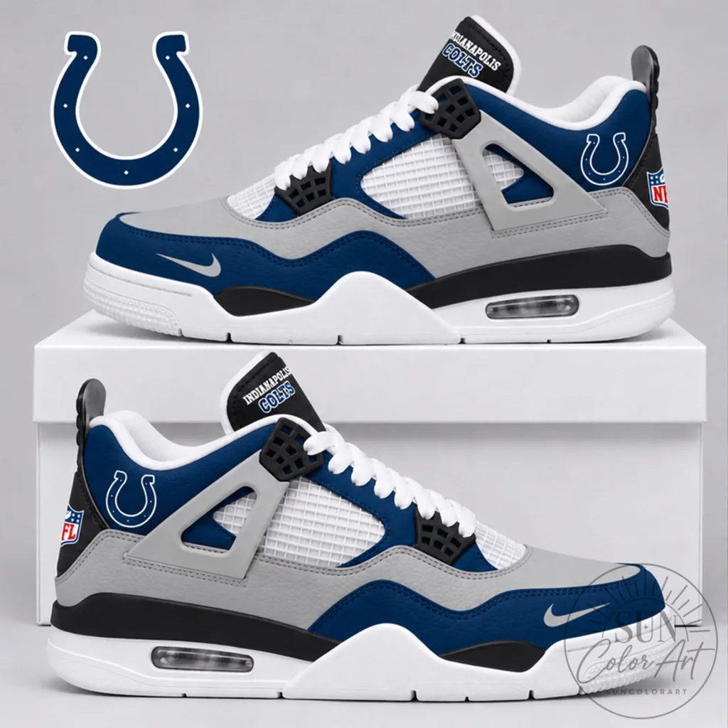 Indianapolis Colts National Football League Team Logo Athletic Shoes Indianapolis Colts National Football League Team Logo Athletic Shoes