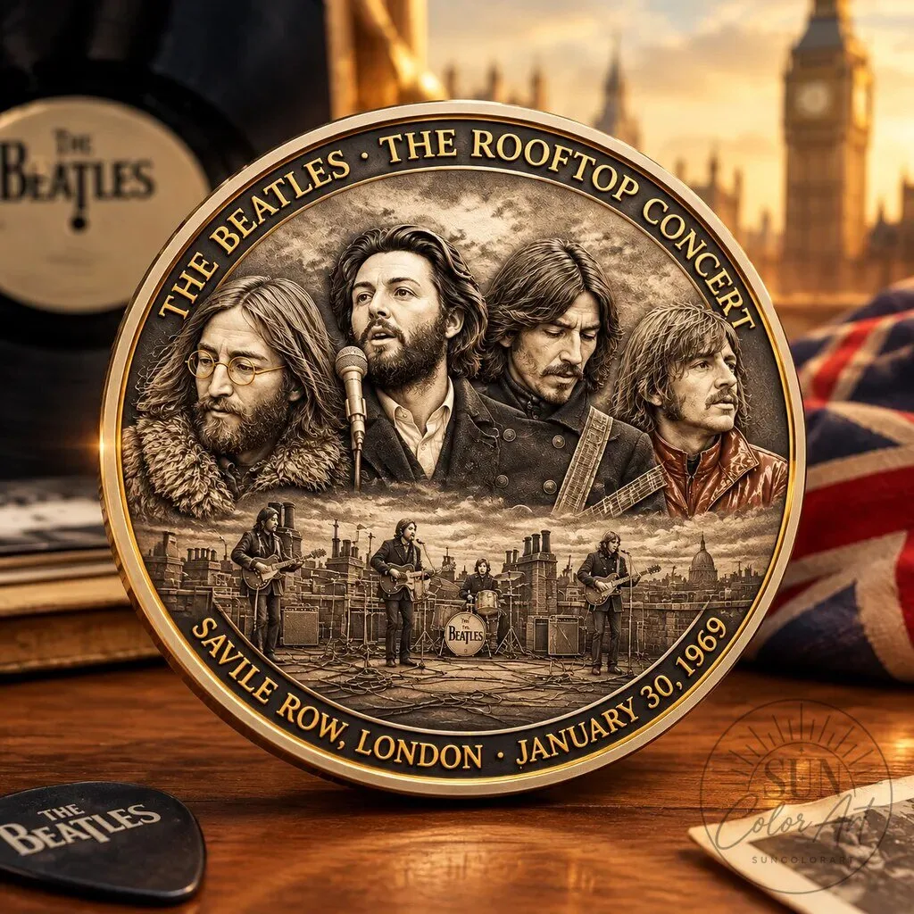 The Beatles Rooftop Concert Commemorative Gold Coin