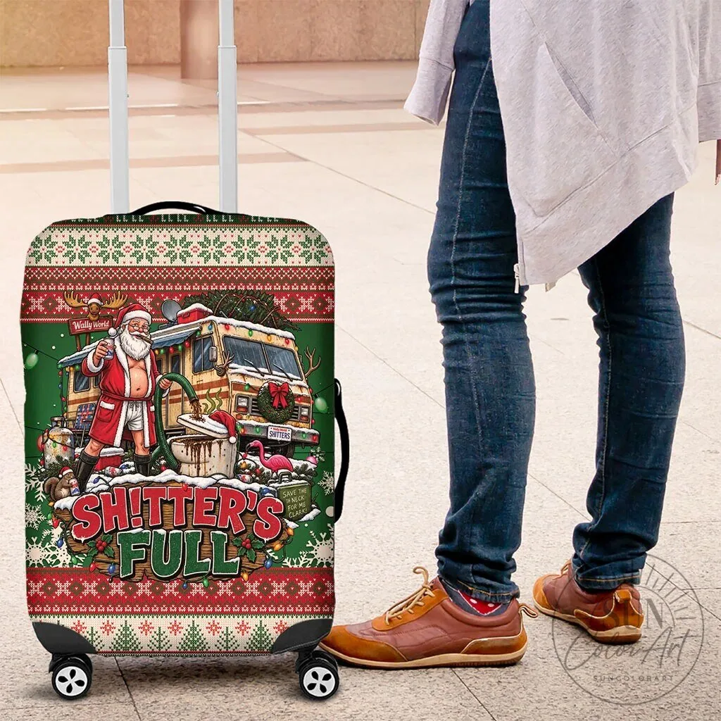 Christmas Vacation Shitter's Full Funny Holiday Suitcase Luggage Cover