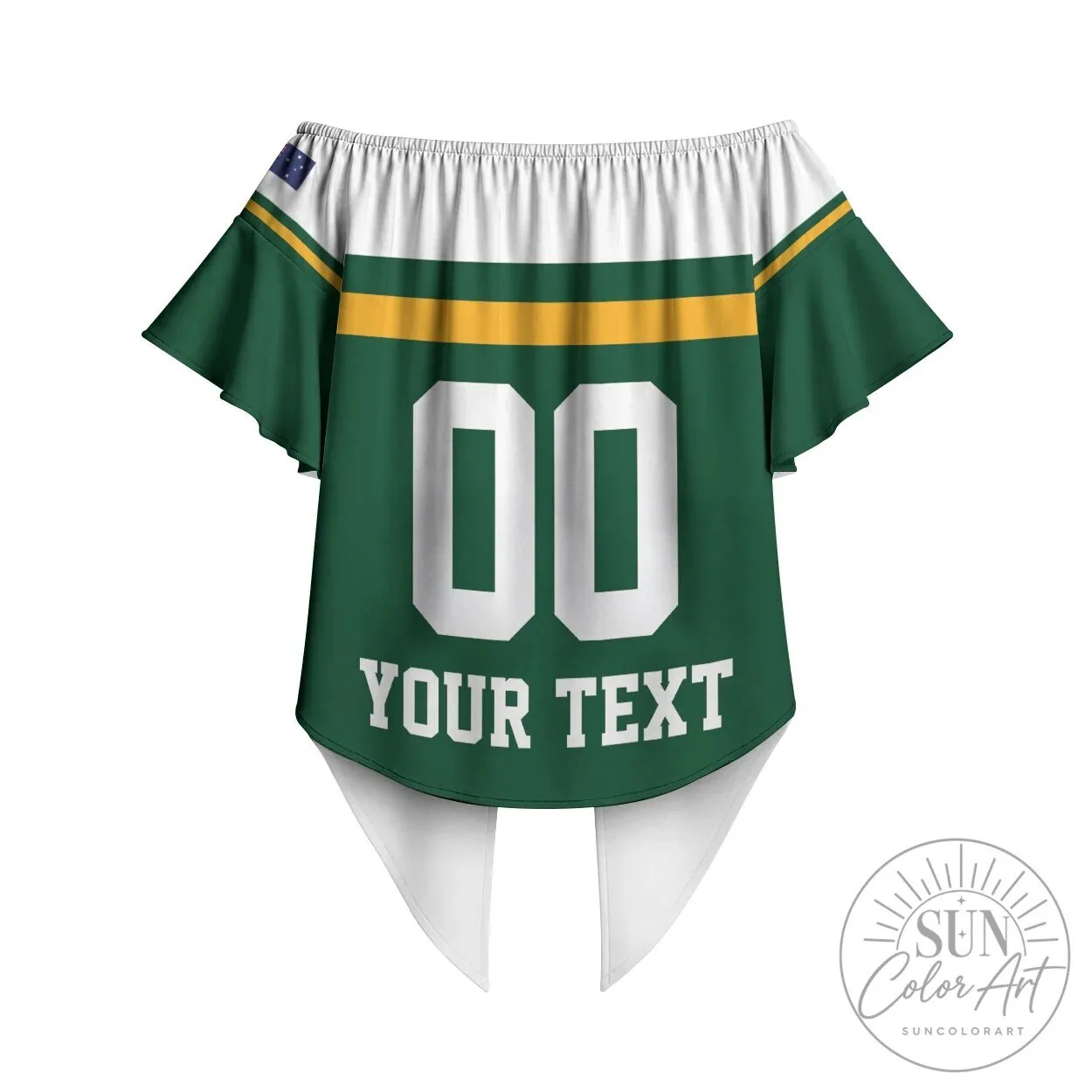 Australia Kookaburras Hockey Team Off Shoulder Wrap Waist Top 9 Australia Kookaburras Hockey Team Off Shoulder Wrap Waist Top