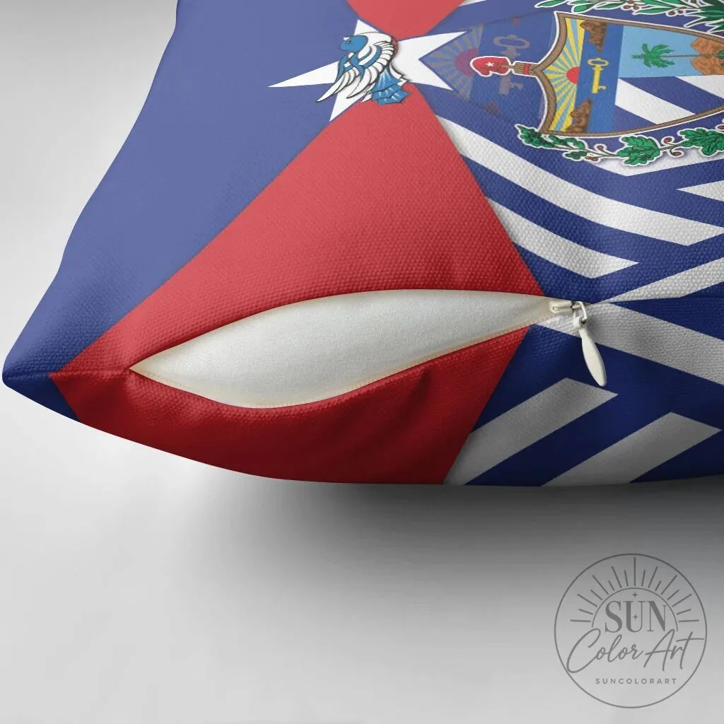 Cuban Flag and Coat of Arms Decorative Throw Pillow Cover 11 Cuban Flag and Coat of Arms Decorative Throw Pillow Cover