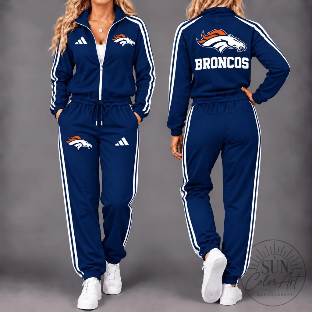 Denver Broncos Gameday Ready Full-Zip Tracksuit with Pants Denver Broncos Gameday Ready Full-Zip Tracksuit with Pants