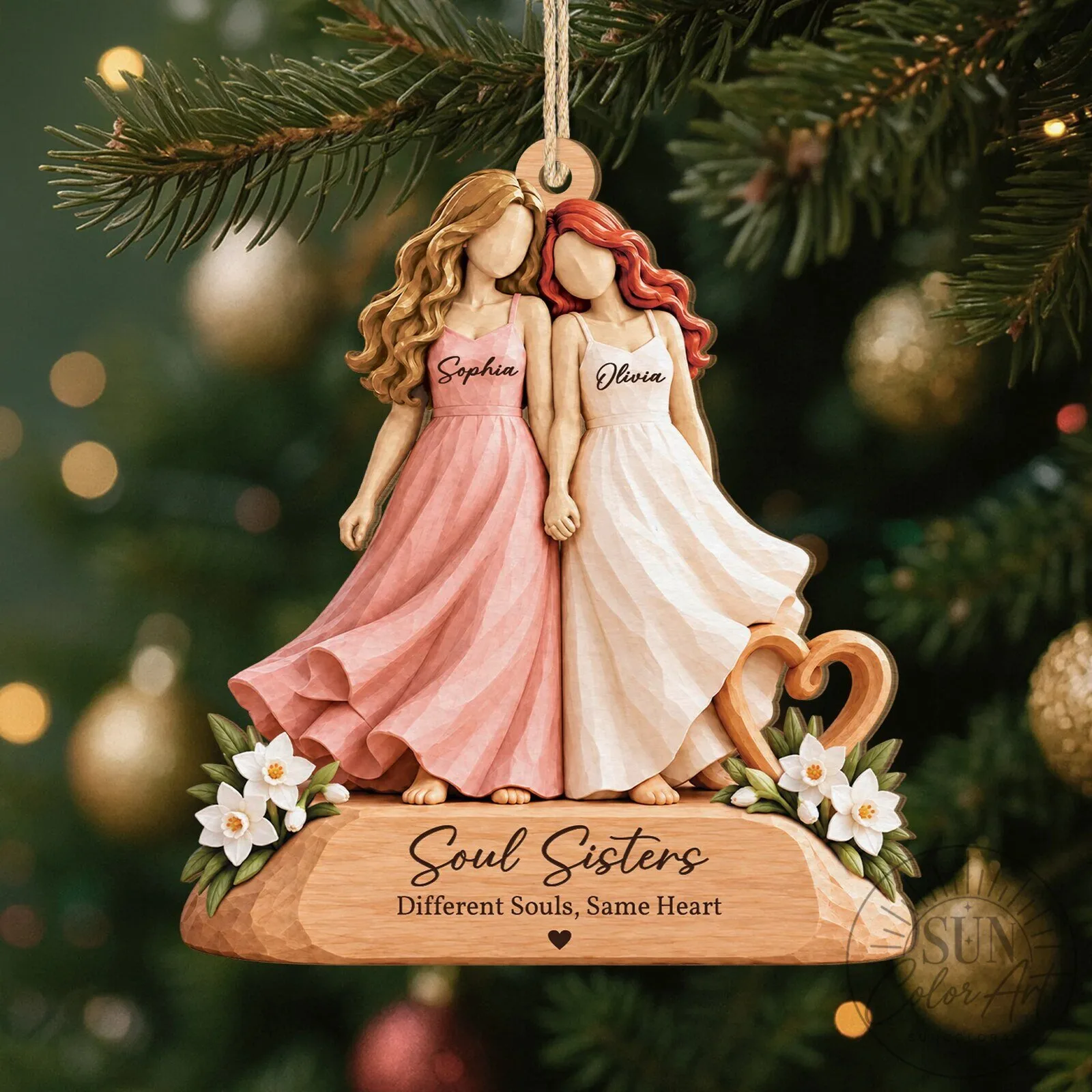 Personalized Soul Sisters Ornament for Best Friends 9 Personalized Soul Sisters Ornament for Best Friends