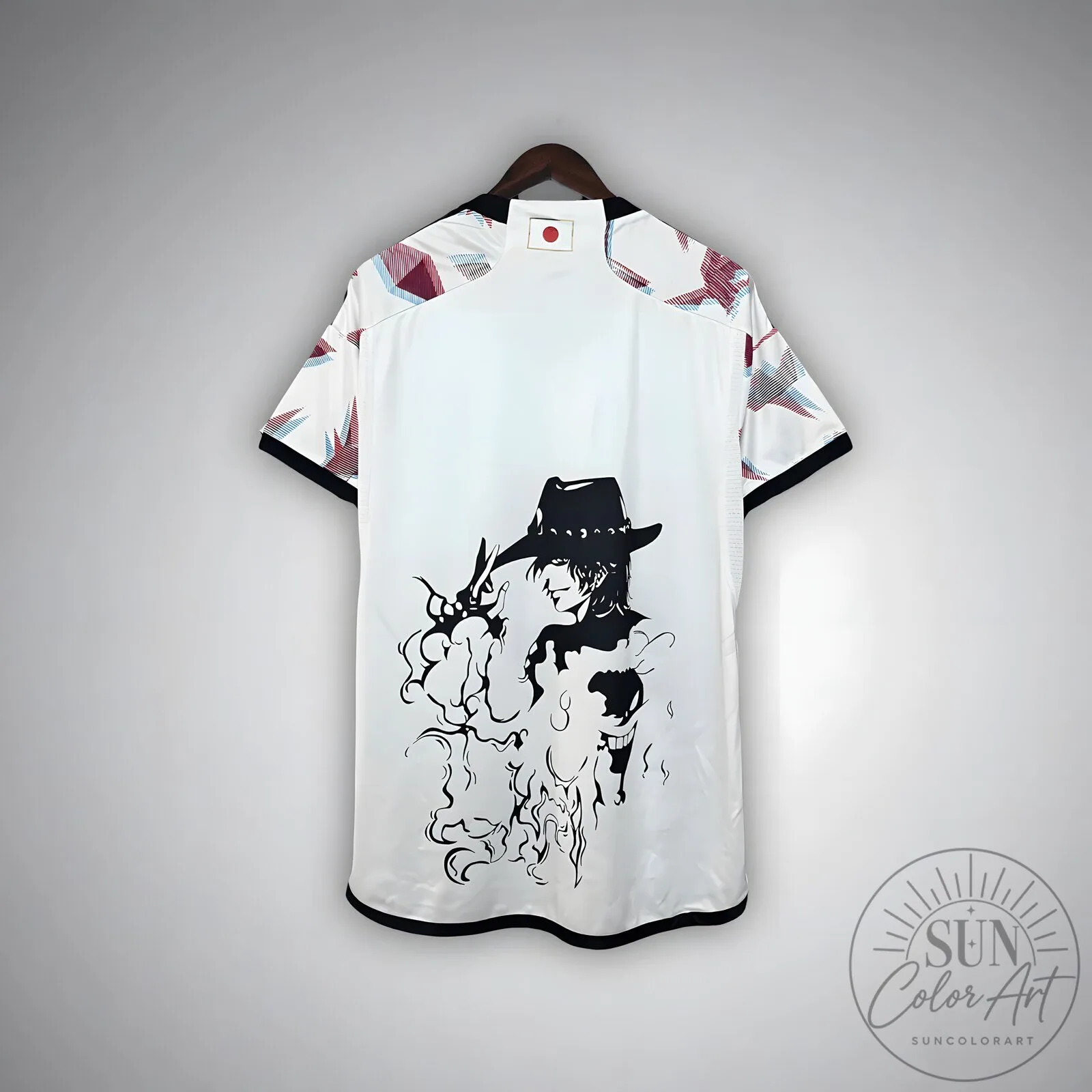 Portgas D. Ace One Piece Anime Inspired Japan Football Soccer Jersey Shirt 5 Portgas D. Ace One Piece Anime Inspired Japan Football Soccer Jersey Shirt