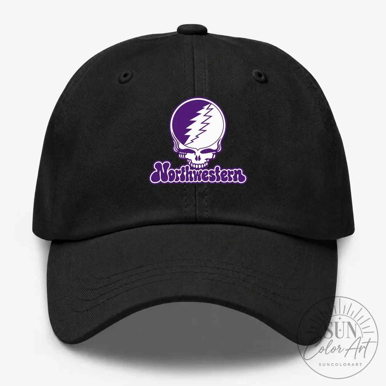Northwestern University Grateful Dead Steal Your Face Logo Dad Hat 12 Northwestern University Grateful Dead Steal Your Face Logo Dad Hat
