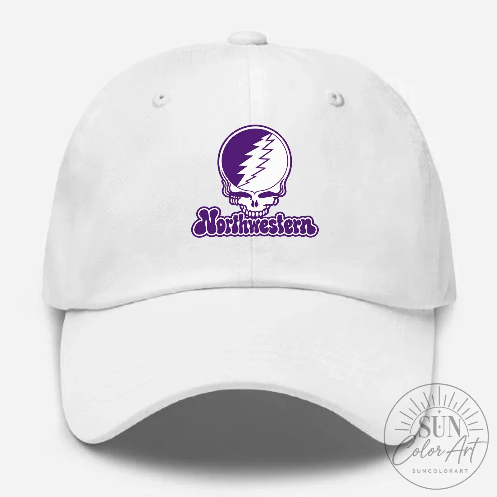 Northwestern University Grateful Dead Steal Your Face Logo Dad Hat 13 Northwestern University Grateful Dead Steal Your Face Logo Dad Hat