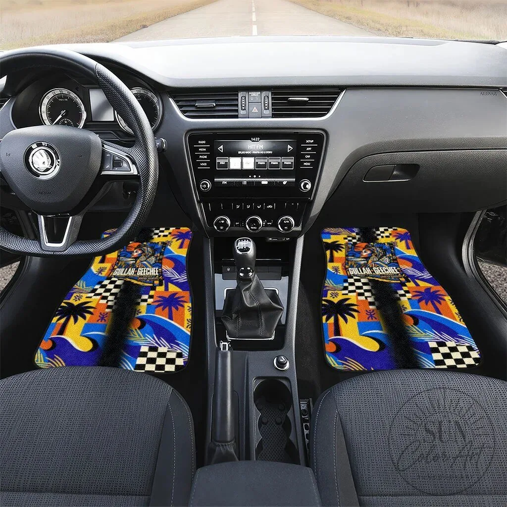Gullah Geechee African American Heritage Vibrant Abstract Coastal Car Mat Set 8 Gullah Geechee African American Heritage Vibrant Abstract Coastal Car Mat Set