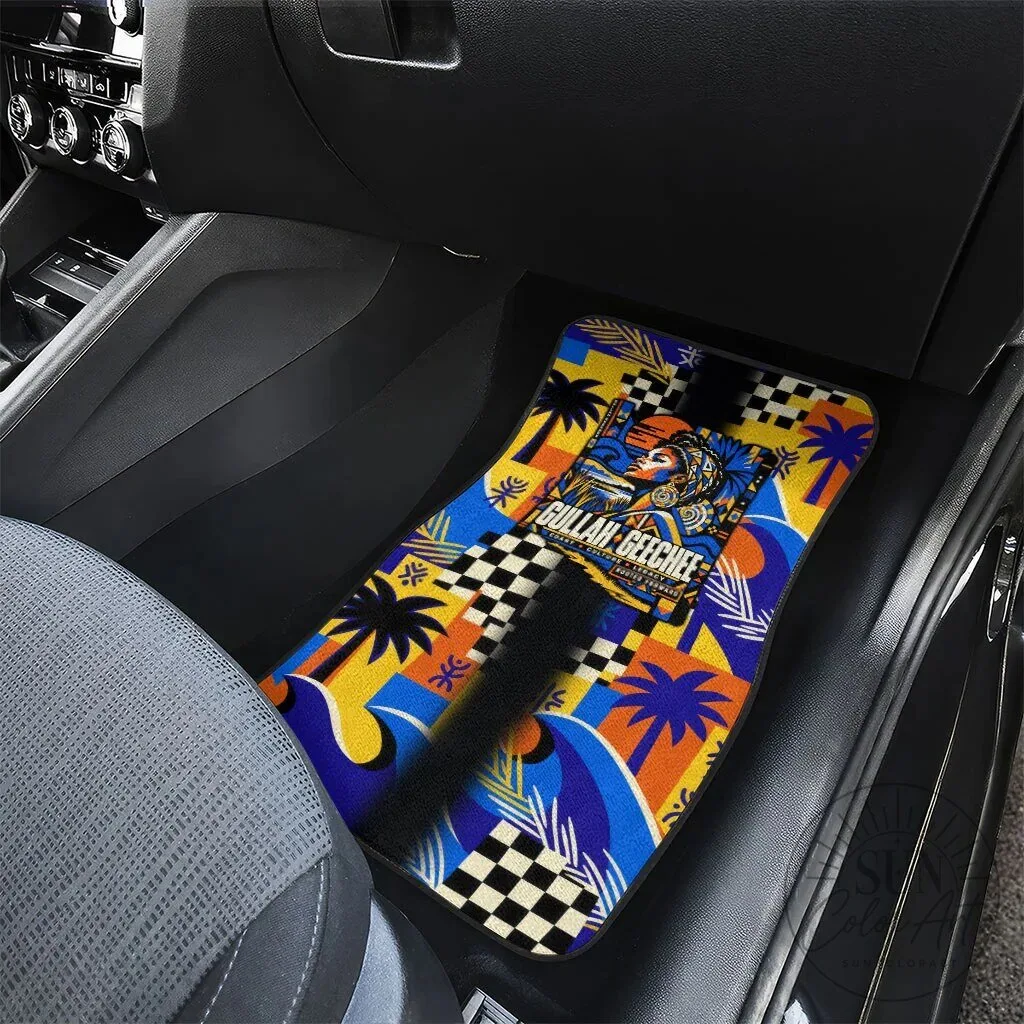 Gullah Geechee African American Heritage Vibrant Abstract Coastal Car Mat Set 10 Gullah Geechee African American Heritage Vibrant Abstract Coastal Car Mat Set