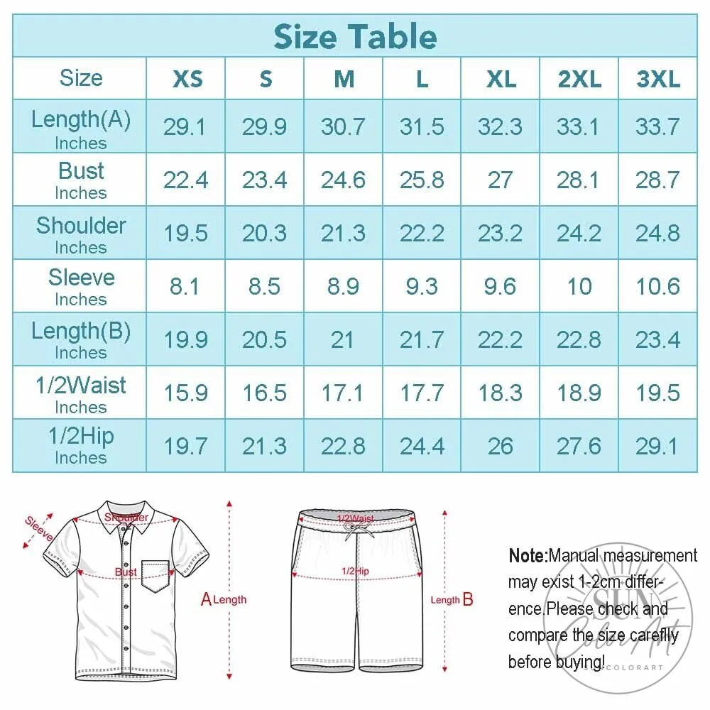Custom Face Tropical Colorful Hawaiian Shirt and Shorts Set for Summer Holiday 12 Custom Face Tropical Colorful Hawaiian Shirt and Shorts Set for Summer Holiday