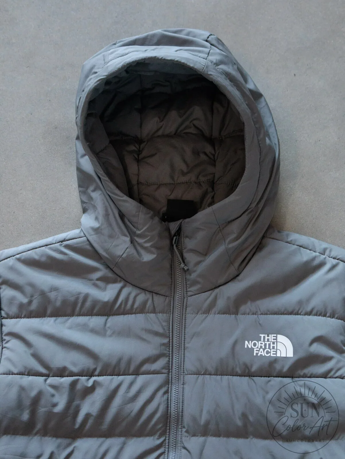 The North Face Grey Aconcagua 3 Hooded Puffer Jacket for Men 11 The North Face Grey Aconcagua 3 Hooded Puffer Jacket for Men