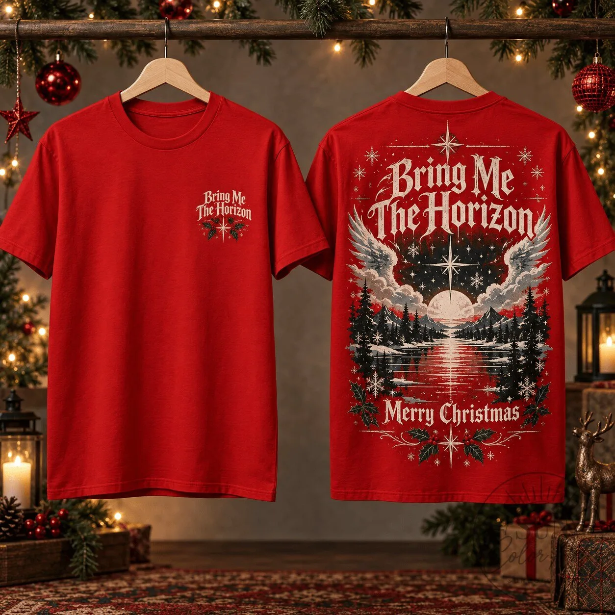 Bring Me The Horizon Christmas Holiday Graphic T-Shirt 6 Bring Me The Horizon Christmas Holiday Graphic T-Shirt