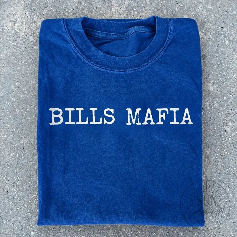 Buffalo Bills Mafia Football Fan Blue Vintage Style T-Shirt 3 Buffalo Bills Mafia Football Fan Blue Vintage Style T-Shirt